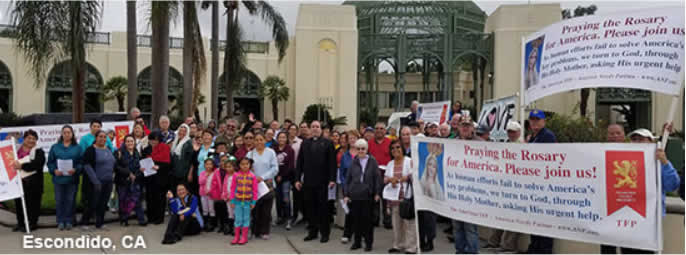 Cruzada del Rosario en Escondido CA.